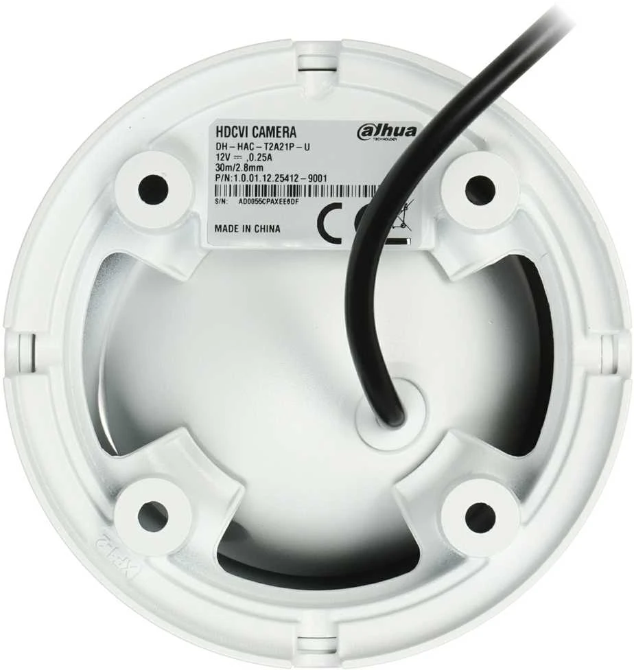 AHD, HD-CVI, HD-TVI, PAL KAMERA HAC-T2A21-U-0280B - 1080p 2.8mm DAHUA