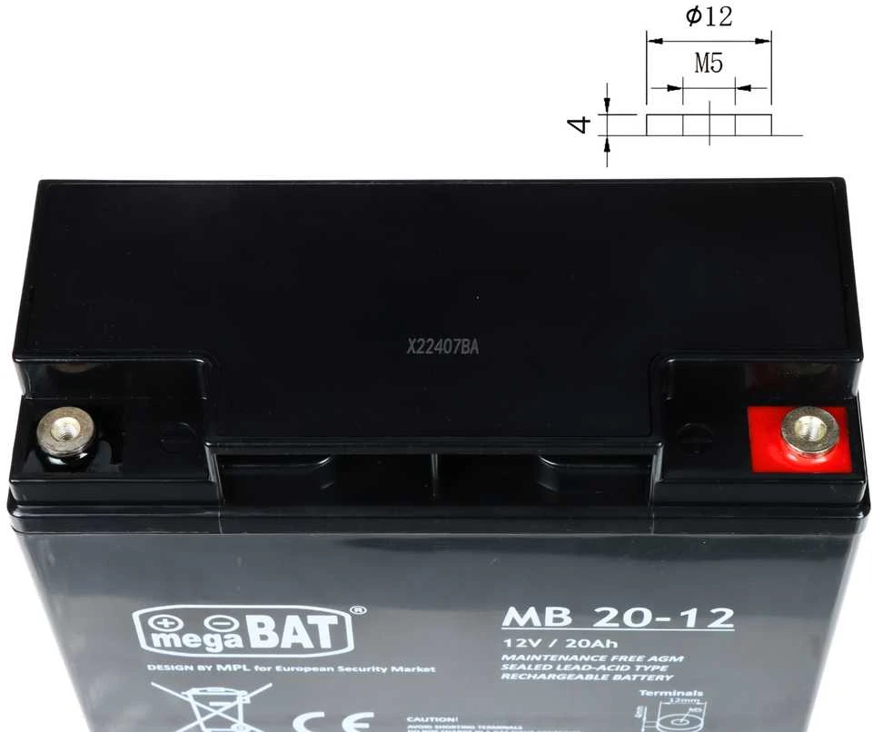 Mpl Power Elektro Vaikų transporto dalis akumuliartorius 12V/20AH