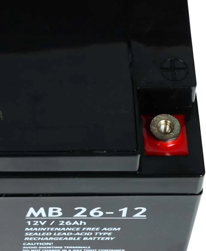 Megabat 12V 26Ah M5 AGM akumuliatorius, 3-5 metai