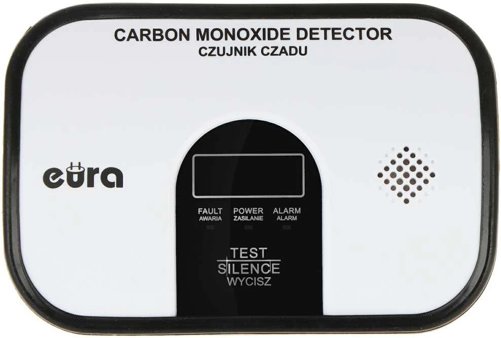 ANGLIES MONOKSIDO (CO) DETEKTORIUS SU TERMOMETRU CD-45A2/V2 EURA