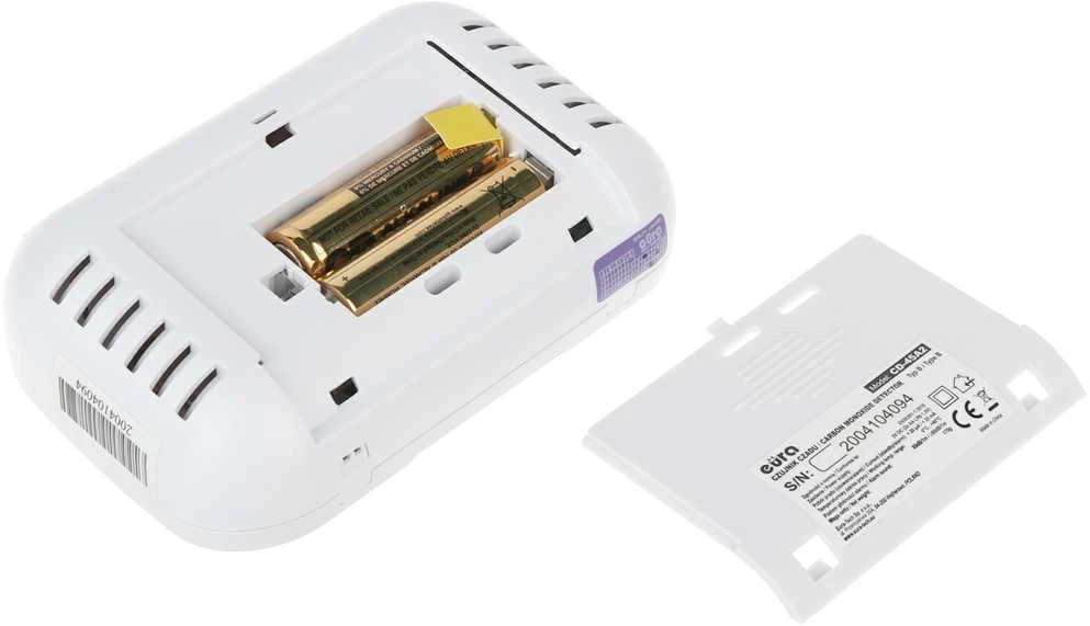 ANGLIES MONOKSIDO (CO) DETEKTORIUS SU TERMOMETRU CD-45A2/V2 EURA