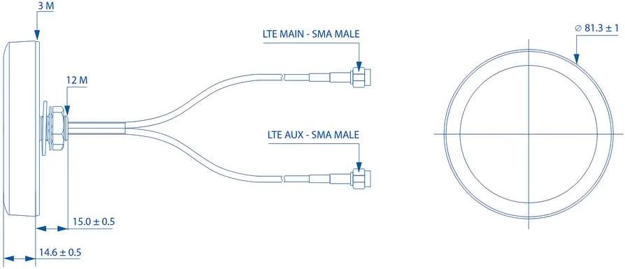 TELTONIKA COMBO MIMO MOBILE STOGAS SMA ANTENA