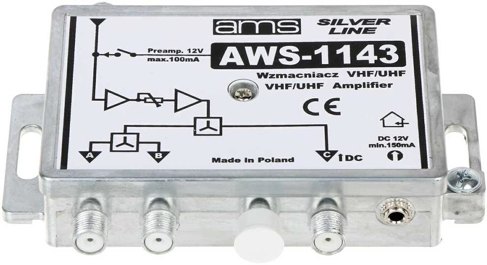 AMS ANTENOS STIPRINTUVAS AWS-1143 17 / 19dB
