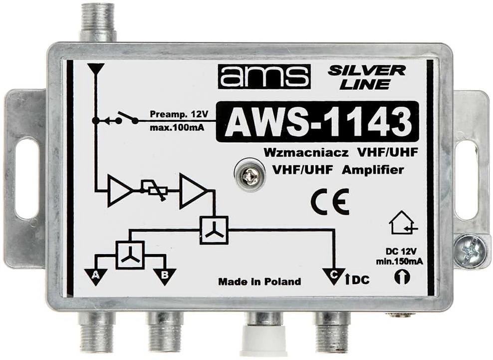 AMS ANTENOS STIPRINTUVAS AWS-1143 17 / 19dB
