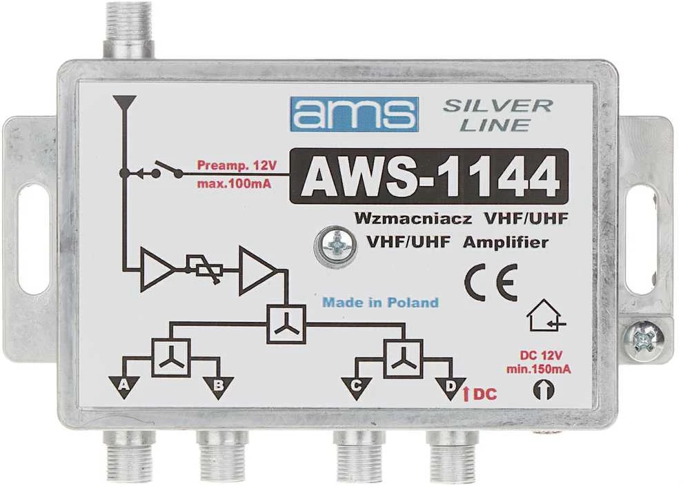 AMS ANTENOS STIPRINTUVAS AWS-1144 14 / 17dB