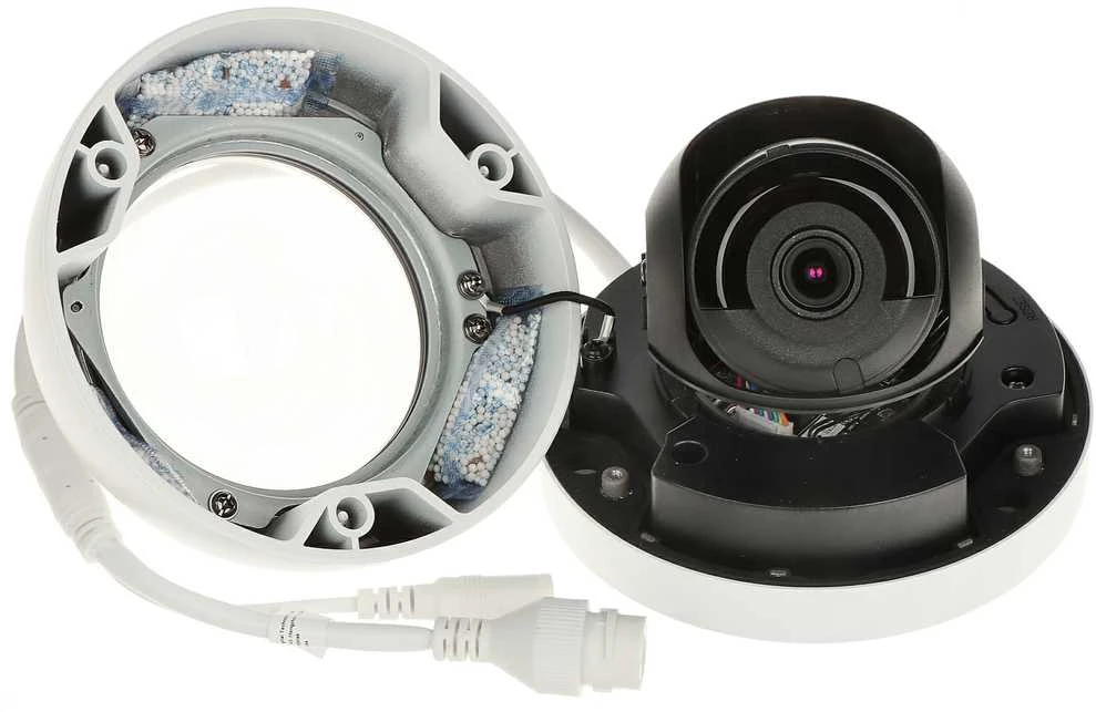 Hikvision kupolas DS-2CD2143G2-IU F2.8 (balta, 4 MP, 30 m. IR, AcuSense)