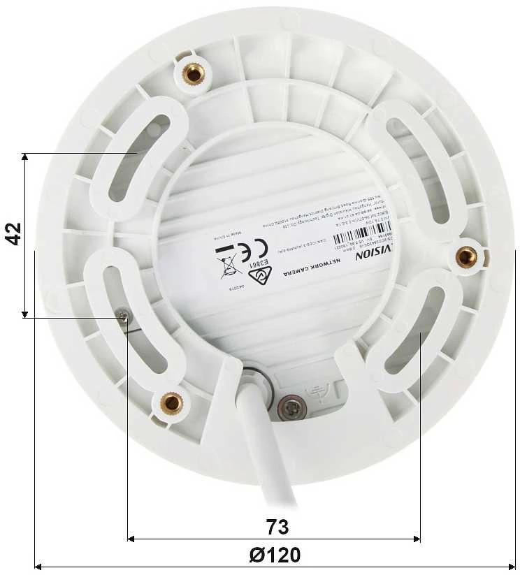 Hikvision | Mini Dome tinklo kamera | DS-2CD2543G2-IWS F2.8 | Kupolas | 4 MP | Fiksuoto židinio objektyvas, 2,8 mm/F1,6 | IP67 ir IK08 | H.264+ | „Micro SD“, maks. 512 GB