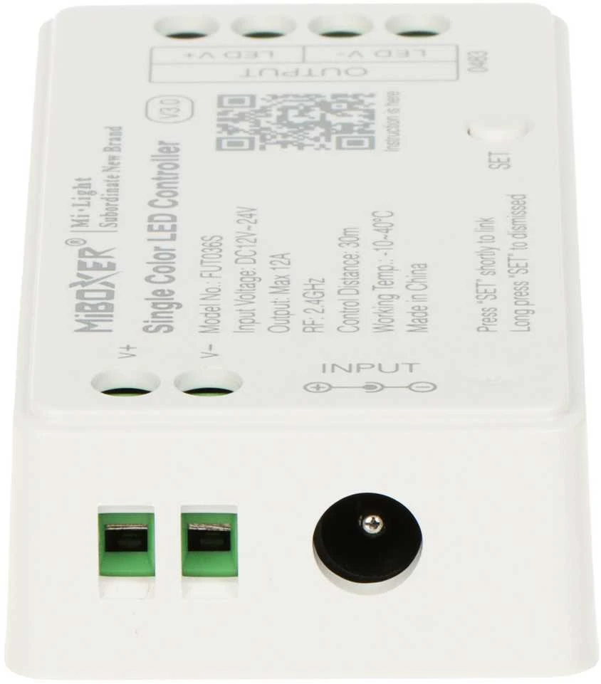 LED APŠVIETIMO VALDIKLIS FUT036S 2,4 GHz, MONO 12 ... 24 V DC MiBOXER / Mi-Light