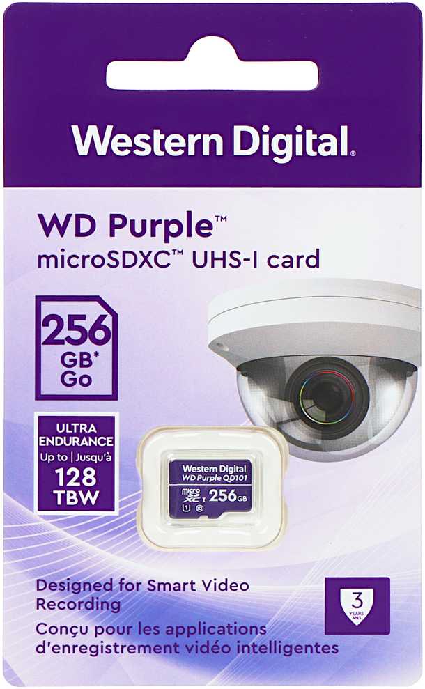 ATMINTIES KORTELĖ SD-MICRO-10/256-WD Micro SD UHS-I, SDXC 256 GB Western Digital