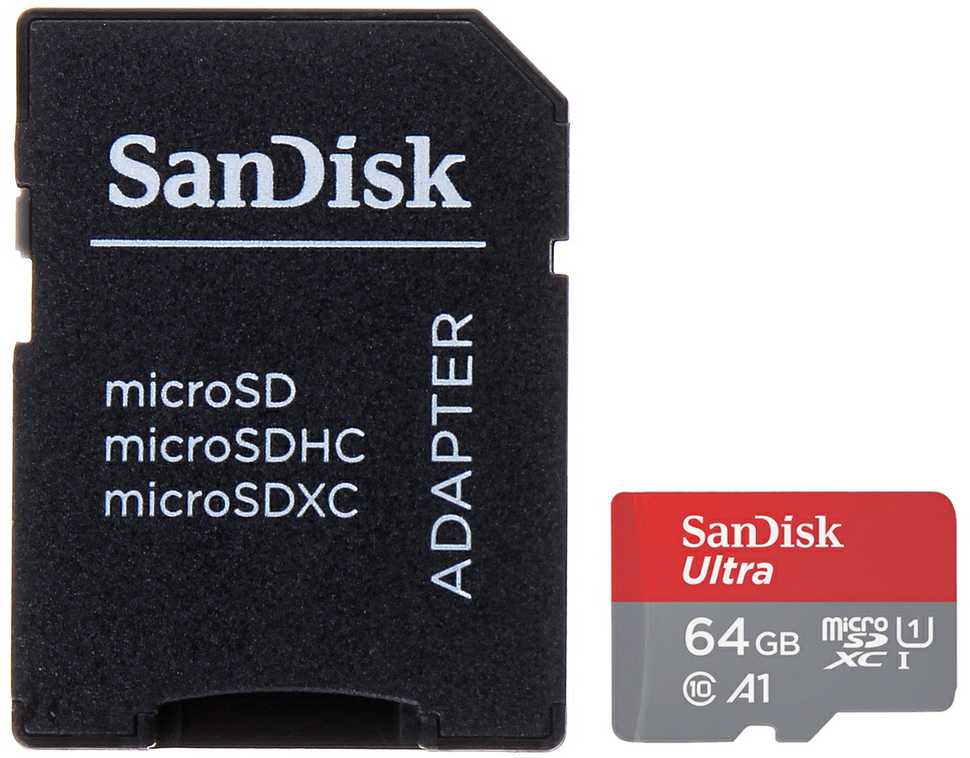 ATMINTIES KORTELĖ SD-MICRO-10/64-SAND Micro SD UHS-I, SDXC 64 GB SANDISK