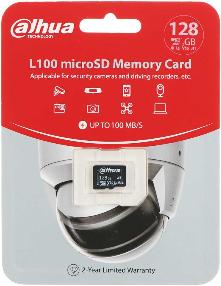 128 GB „DAHUA“ TF-L100-128G atminties kortelė