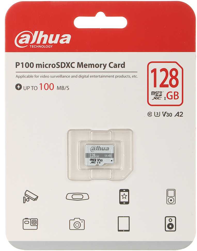 DAHUA TF-P100/128GB „Micro SD“ atminties kortelė