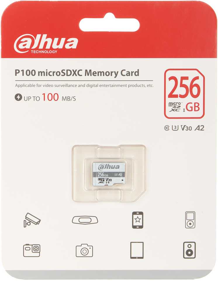 Dahua TF-P100 256GB MicroSD UHS-I 10 klasės SD atminties kortelė (1.0.99.80.10039)