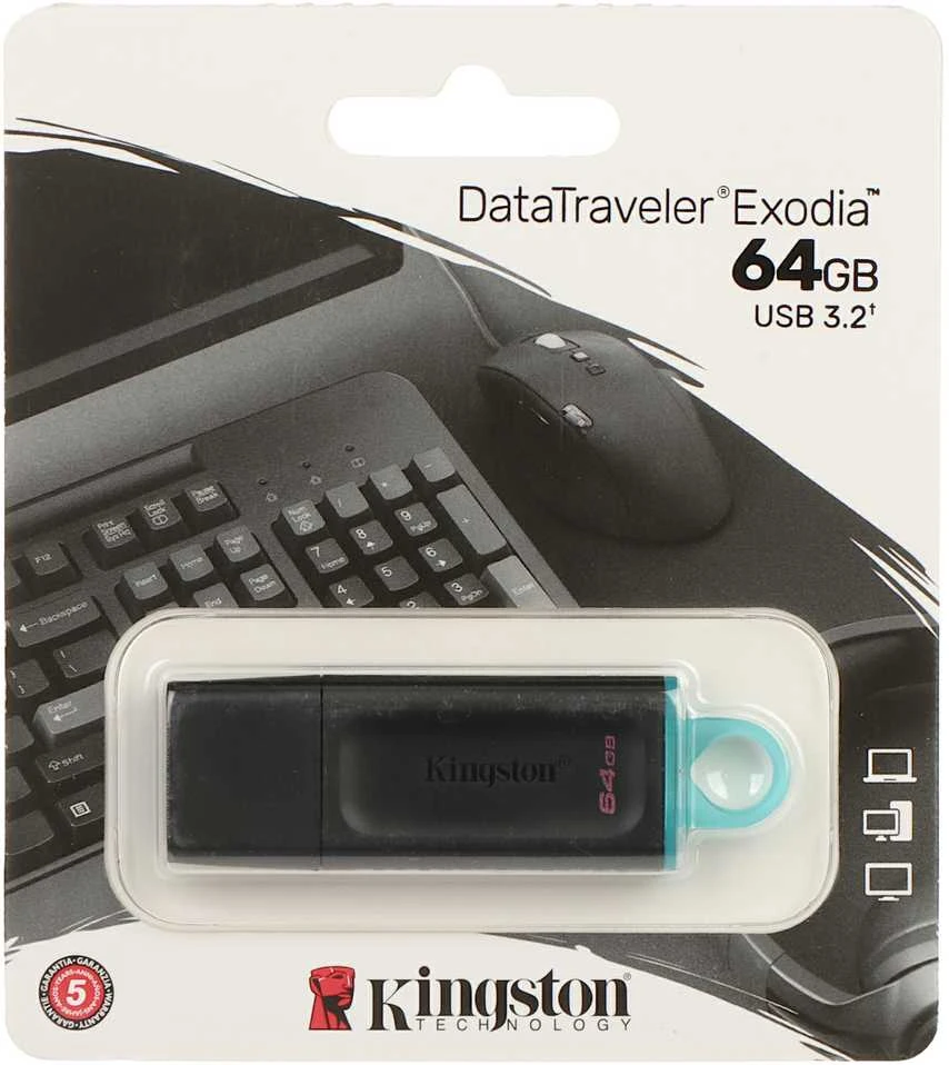 USB laikmena Kingston DataTraveler Exodia DTX, 64GB