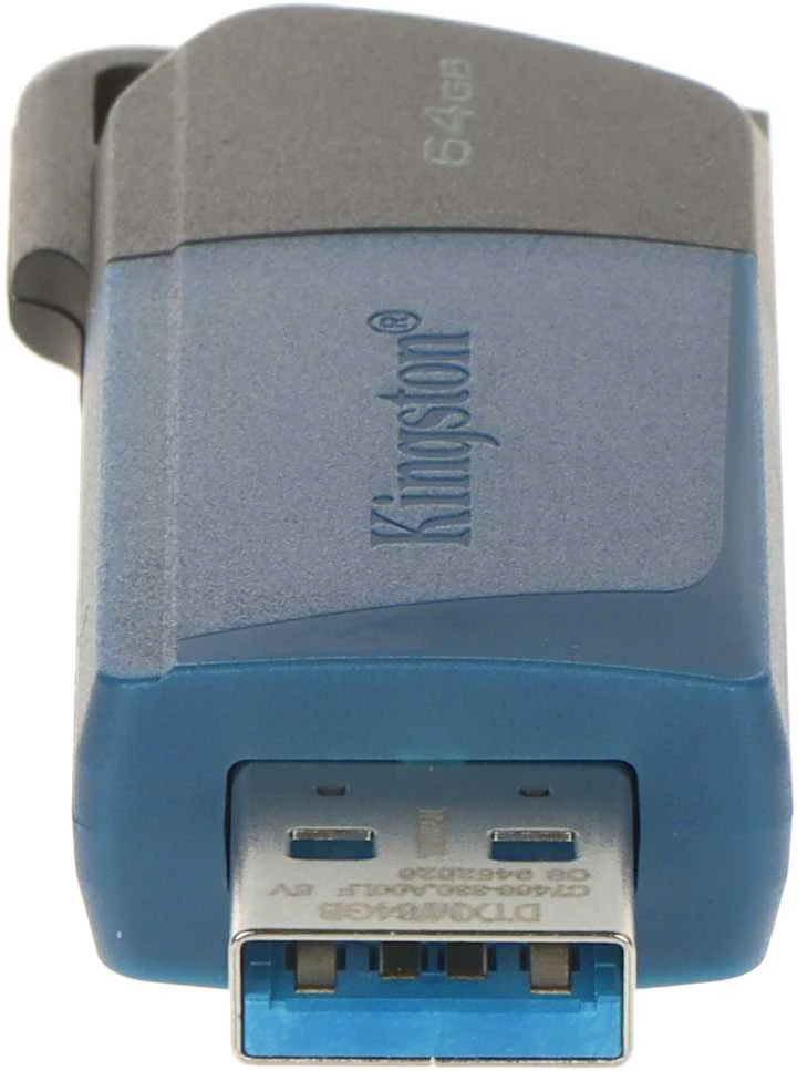Kingston 64GB USB3.2 Gen 1 DataTraveler Exodia M (Juodas + Mėlyna)