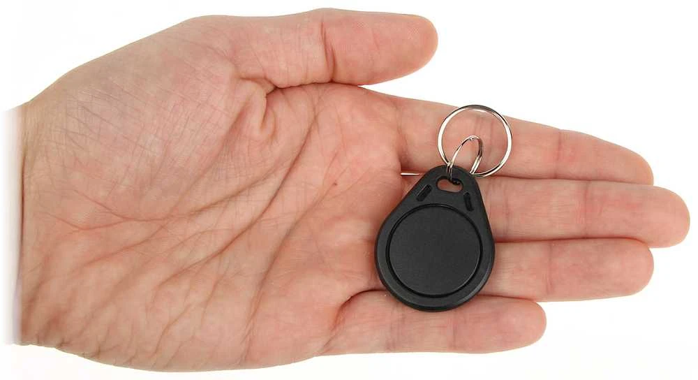 RFID atstuminis pakabukas ATLO-507/B, 13.56 MHz, juodas