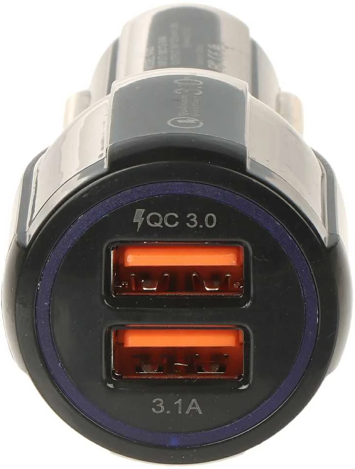 TST AUTOMOBILINIS ĮKROVIKLIS USB 5V/3.1A/2XUSB-QUICK3.0/CAR