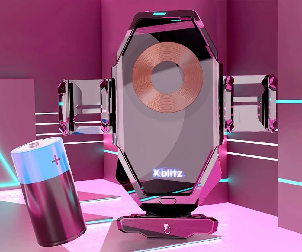 „XBLITZ“ automatinis automobilio laikiklis su įkrovimu FX8