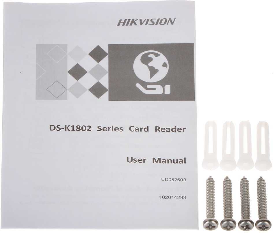 Hikvision kortelių skaitytuvas DS-K1802E
