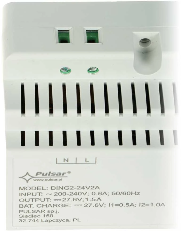 BUFERINIS IMPULSINIS MAITINIMO ADAPTERIS DING2-24V2A PULSAR
