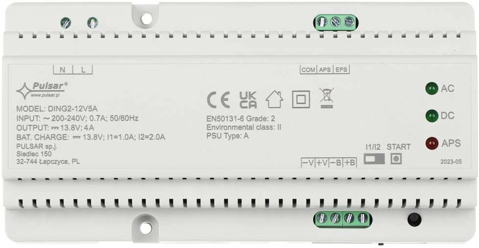 Pulsar DING2-12V5A maitinimo blokas su LED indikaciją