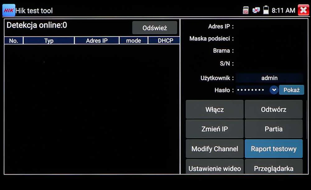 TST CCTV DAUGIAFUNKCINIS TESTERIS CS-H7-50H