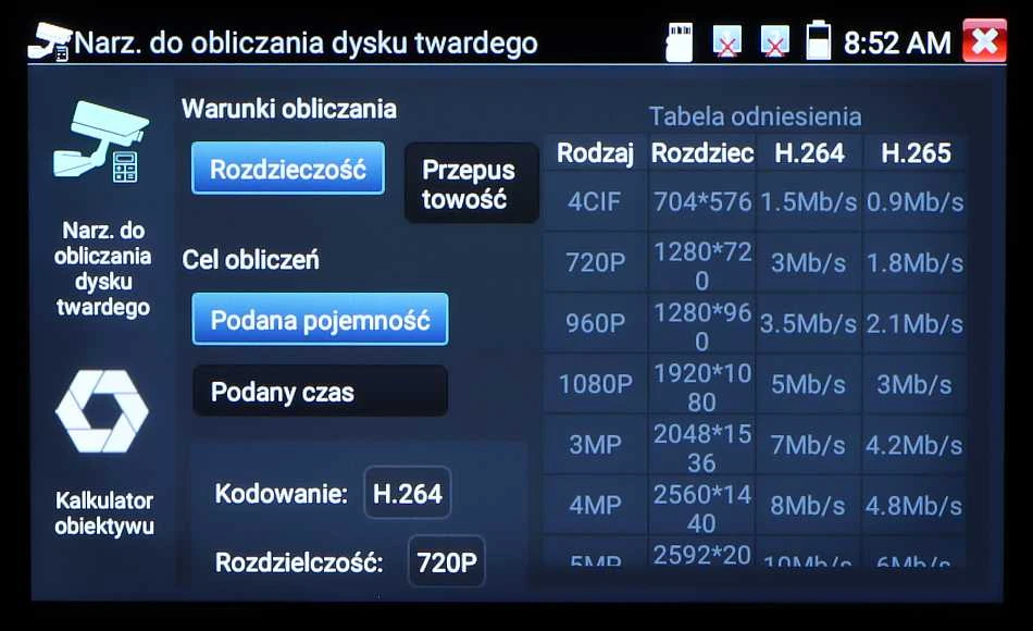 TST CCTV DAUGIAFUNKCINIS TESTERIS CS-HB-30H