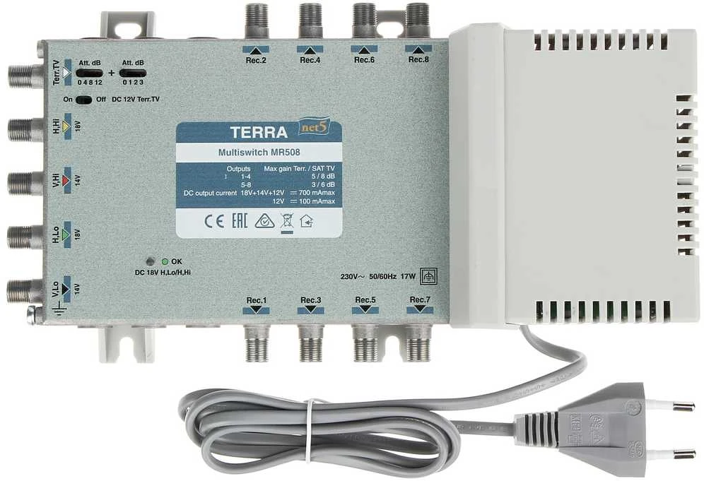 Terra MULTISWITCH MR-508 5 INPUT / 8 OUTPUT TERRA