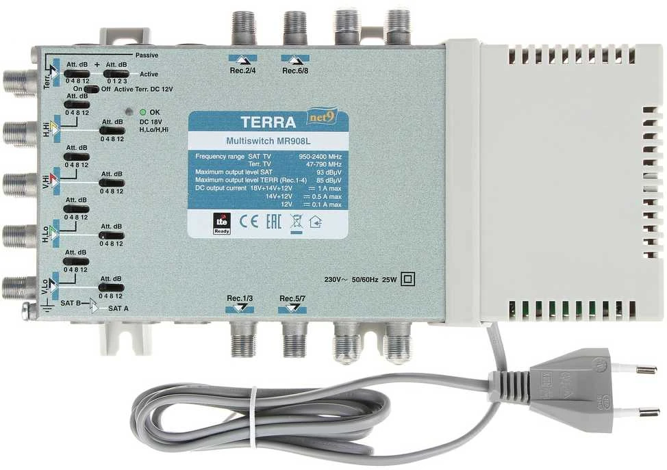 Terra MULTISWITCH MR-908L 9 INPUT / 8 OUTPUT TERRA