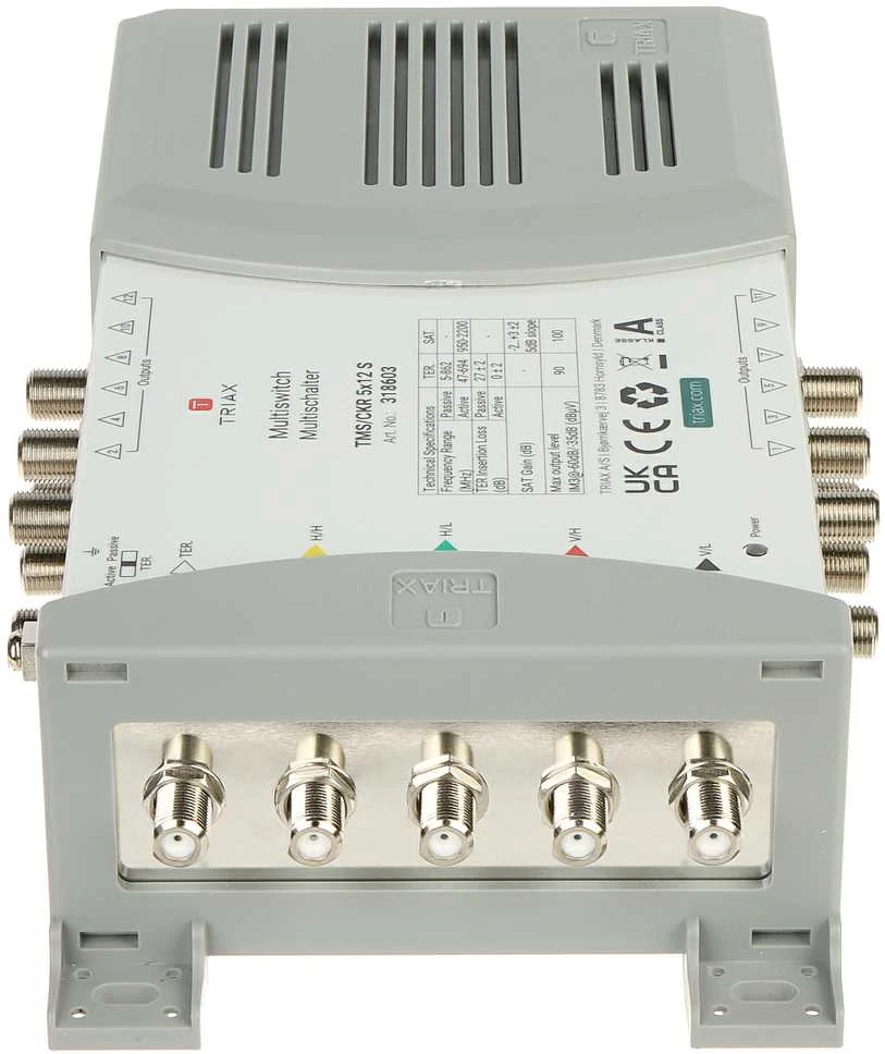 Triax MULTISWITCH TMS-5/12S 5 ĮVESTYS / 12 IŠĖJIMŲ TRIAX