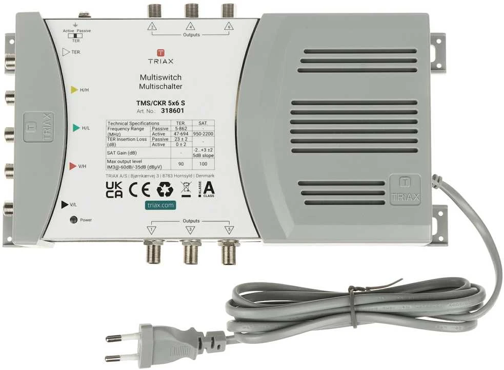 MULTISWITCH TMS-5/6S 5 WEJŚĆ / 6 WYJŚĆ TRIAX