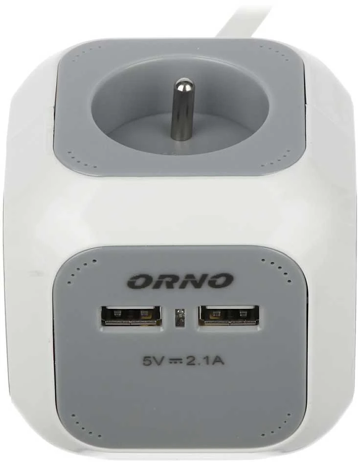 DAUGIALIZDIS LAIDO ILGIKLIS OR-AE-13144 (4 LIZDAI + 2 USB) ORNO