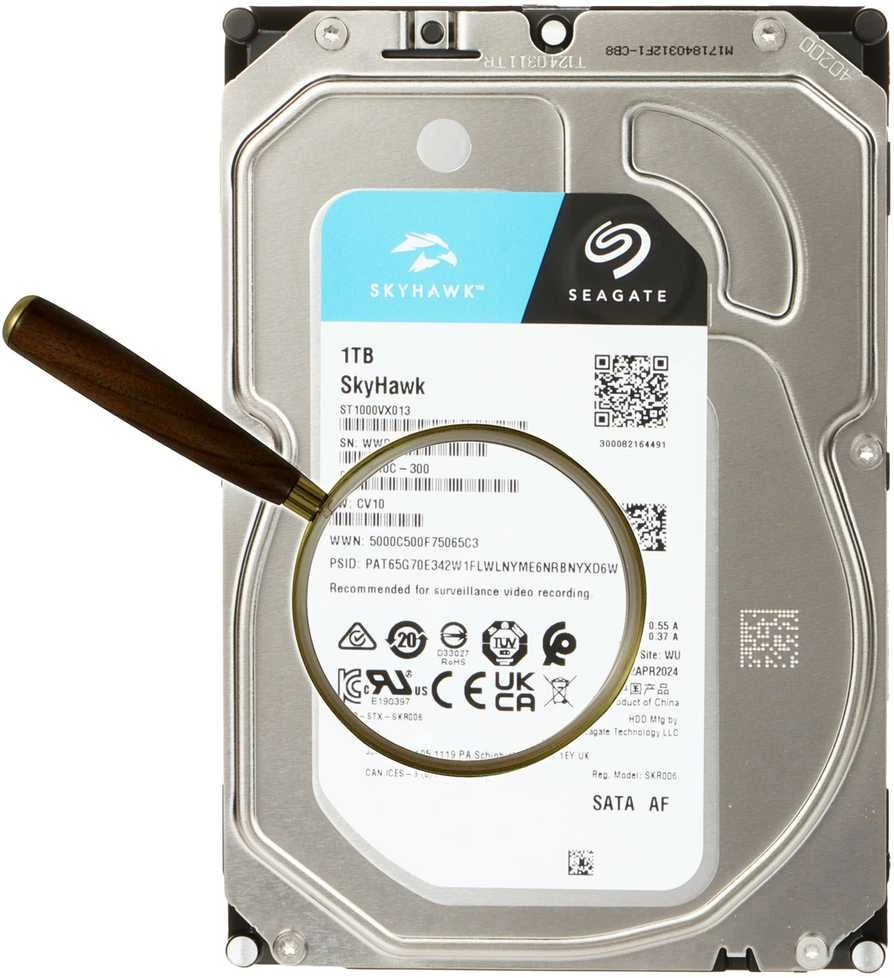„SEAGATE“ HDD „SkyHawk Surveillance“ (3,5 colio/1 TB/SATA 6 Gb/s/rpm 5400)