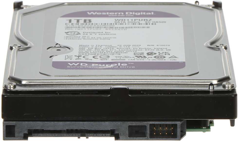 DISKAS ĮRAŠYTOJUI HDD-WD11PURZ 1TB 24/7 WESTERN DIGITAL