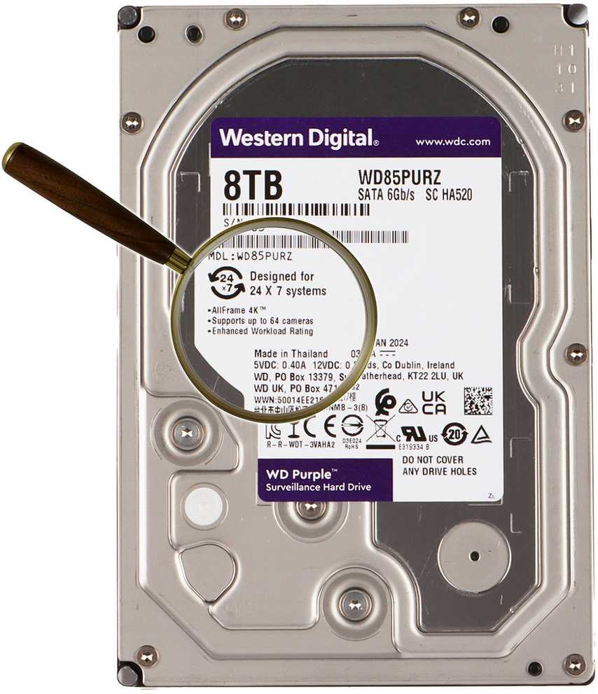 DYSK DO REJESTRATORA HDD-WD85PURZ 8TB 24/7 WESTERN DIGITAL