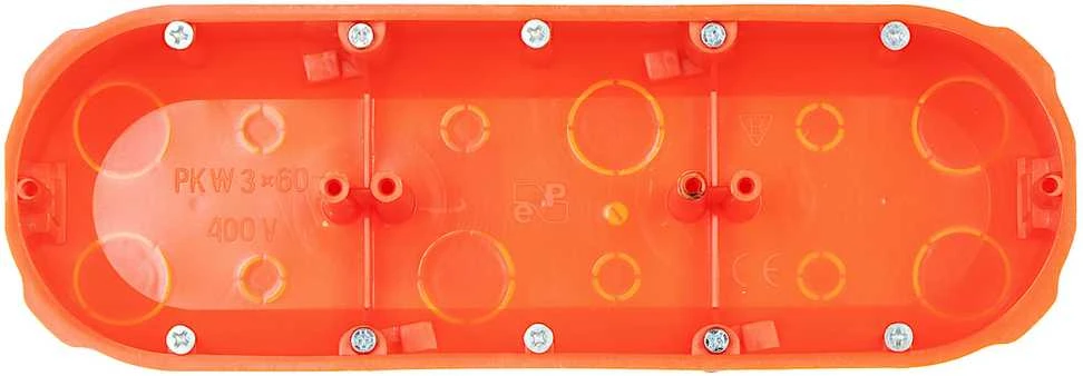 DVIGUBA ĮMONTUOJAMA DĖŽUTĖ PK-3X60/K-G/EPN Elektro-Plast