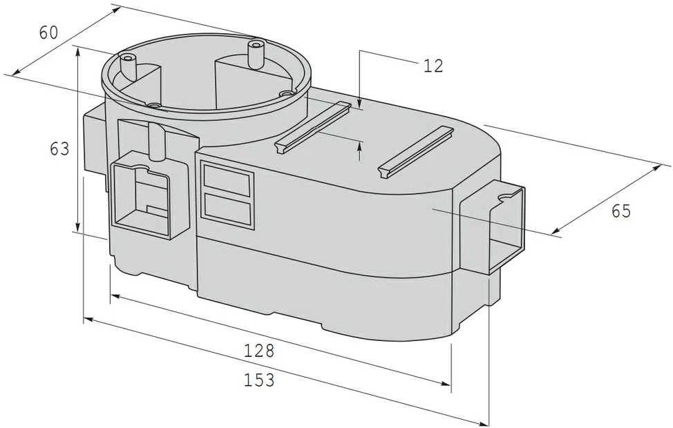 DVIGUBA ĮMONTUOJAMA DĖŽUTĖ SE-2X60-G SIMET