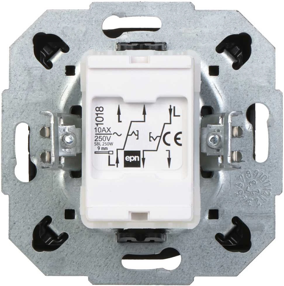 DVIGUBAS LAIPTŲ JUNGIKLIS SANTRA/4118-19/EPN 250 V 10 A Elektro-Plast