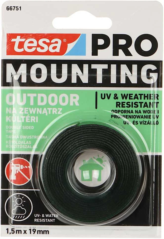 Lipni dvipusė juosta lauko darbams TESA 1.5m x 19mm 66751-00004-00