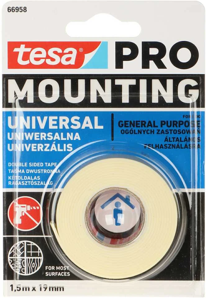 DVIŠALĖ MONTAVIMO JUOSTOS MONTAVIMAS-PRO/UNIVERSAL/1,5X19 TESA