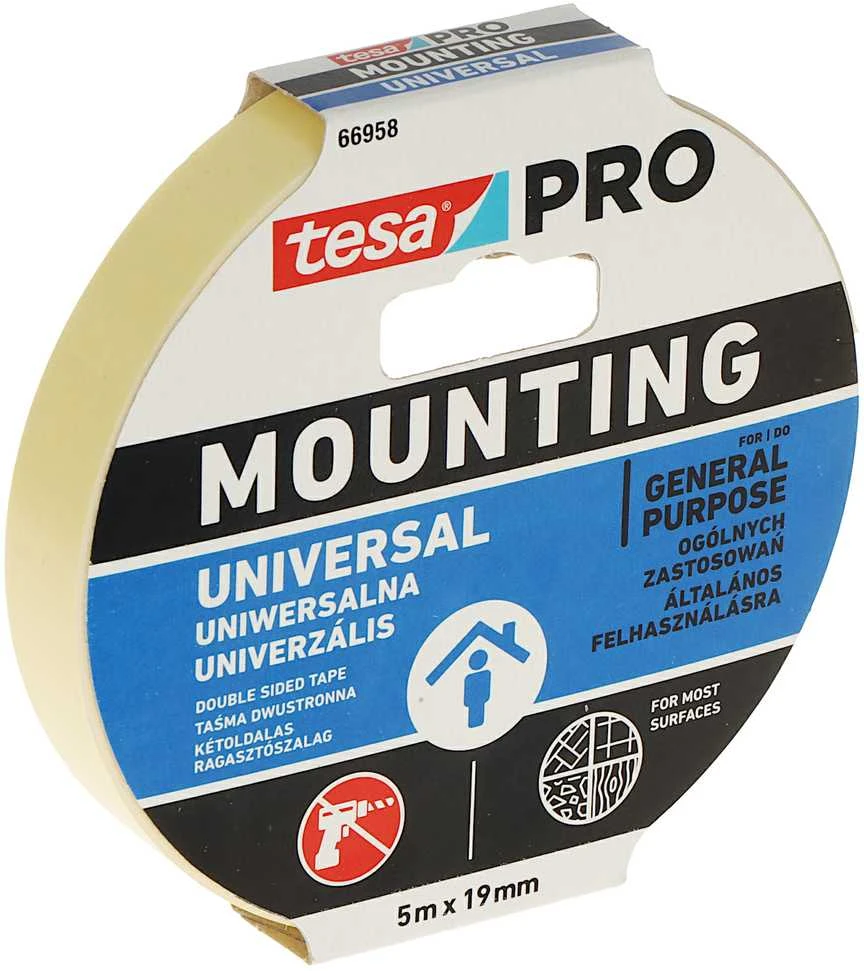 DVIŠALĖ MONTAVIMO JUOSTOS MONTAVIMAS-PRO/UNIVERSAL/5X19 TESA