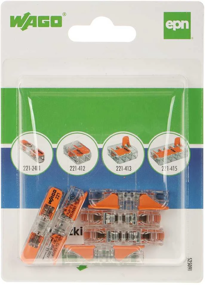 ELEKTRINIS PRALEIDIMO KAULIUKAS WAGO-221-2411*P6