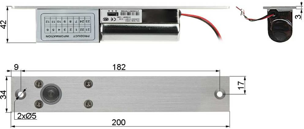 Opti ELEKTROMAGNETINĖ SKLENDĖ ATLO-EB-1 ATBULINĖS EIGOS