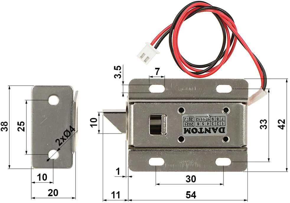 ELEKTROMAGNETINIS SPINTELĖS PAVIDALO KABLYS DT-03 DANTOM
