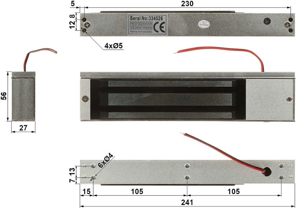 TST ELEKTROMAGNETINIS UŽRAKTAS ZE-320