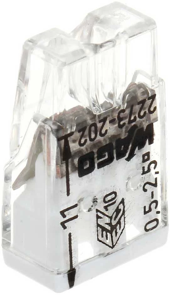 Jungtis 2x0.5-2.5mm balta WAGO