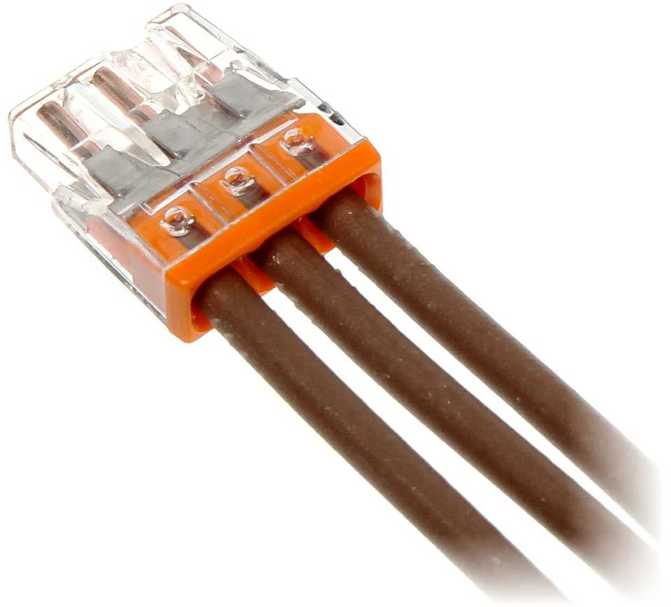 Jungtis 3x0.5-2.5mm oranžinė WAGO