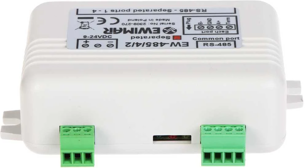Ewimar DYSTRYBUTOR MAGISTRALI RS-485 EW-485/4/2/SO Z SEPARACJĄ OPTYCZNĄ