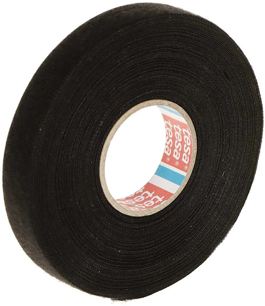 Izoliuojanti tekstilinė juosta TESA (juoda) 25m x 15mm 51608-00009-00