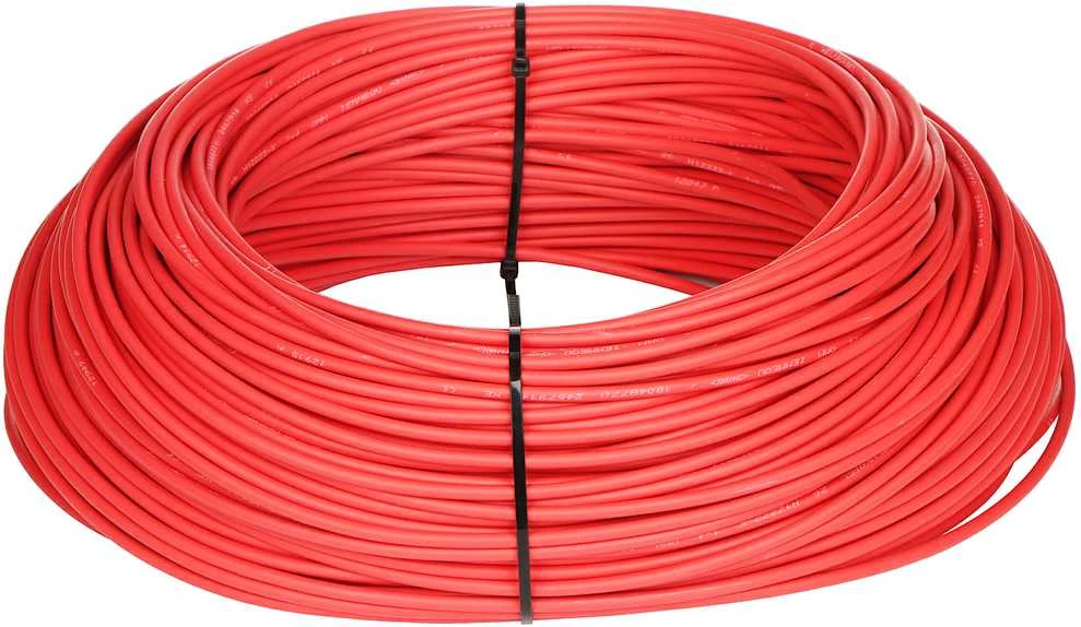 TST Mg Wires SOLAR kabelio kabelis 4mm2 MG laidai, H1Z2Z2-K Raudonas SPOOL 500m